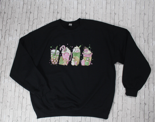 Christmas coffee sweatshirt XL